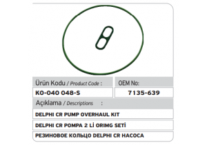 Delphi Common Rail Pompa 2li Oring Takımı (9307-413A-9307-414A)